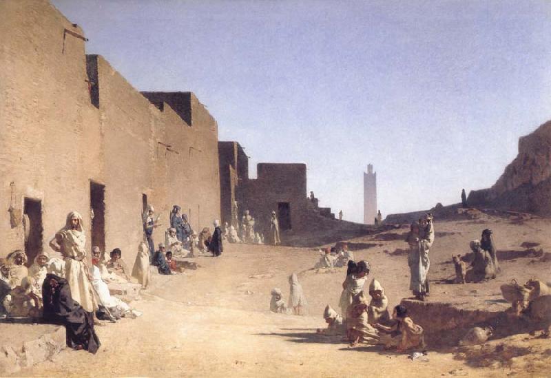 Gustave Guillaumet Laghouat Algerian Sahara Sweden oil painting art